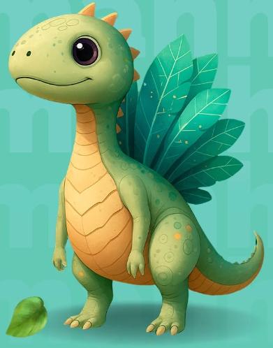 Stego, o mascote da Baob&aacute;